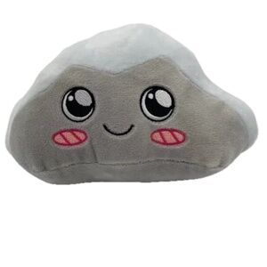 LankyBox Rocky Plush 8” Gray Rock Stuffed Toy Cute Kawaii Soft EUC
